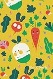 Notizbuch: Rettich Notizbuch | 6x9 Zoll DIN A5 | 120 Seiten Punktraster | Veganer Notizheft | Gemüse Tagebuch | Radieschen Geschenk