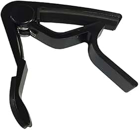 Capotraste Braçadeira Jx32 Smart para Violão e Guitarra Preto Metal