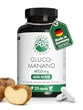 Green Naturals® Glucomanano – 4000 mg glucomanano por dosis diaria – Extracto de konjac 4200 mg – 270 cápsulas para 45 días – Sin aditivos – 270 cápsulas (45 días)