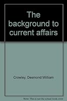 The Background to Current Affairs B0000CLXB5 Book Cover