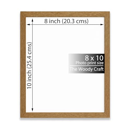 Image of Photo Frame 8x10 inch | Brown Photo Frame For Wall In Vertical Or Horizontal Layout | Wall Frame For Home Decoration | Wooden Frame With Table Stand | Aesthetic Photo Frames For Minimal Decor