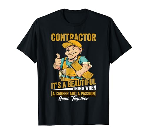 Contratista General Construcción Manitas Constructor Camiseta