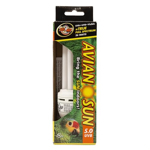 Zoo Med 24975 Avian Sun 5.0 Uvb Compact Fluorescent Lamp, 26W by Zoo Med - Used condition - CA$30.20