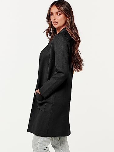 Image of ANRABESS Cardigan Sweater for Women Casual 2026 Fall Fashion Coat Long Sleeve Open Front Knit Coatigan Outwear