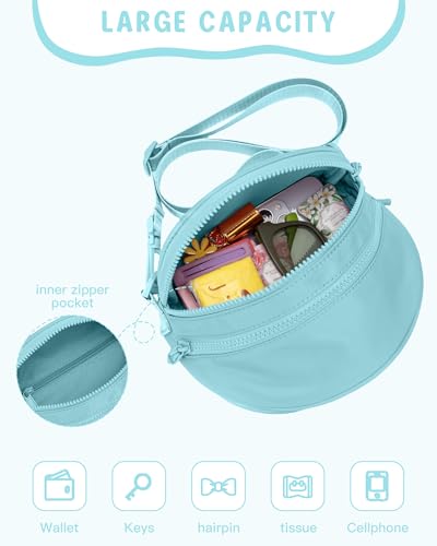 Image of Gitus Gifts for 6 7 8 9 10 Year Old Girls Purse Mini Nylon Crossbody Shoulder Bum Bags with Adjustable Straps