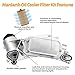 Engine Oil Cooler Filter Aluminum Housing Assembly Adapter Kit for 2008-2019 Cruze Malibu Aveo Cascada G3 Astra 1.6L 1.8L, OE # 918432, 12992593, 55353323
