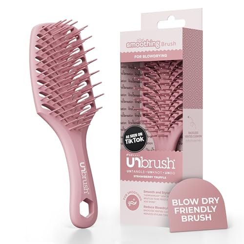 Image of FHI Heat UNbrush Smooth Collection Heat Resistant Detangling Smoothing Brush for Pain-Free Brushing on All Hair Types