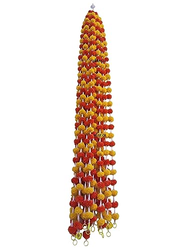 afarza Artificial Marigold Flower Garland Toran for Door Home Decoration 4 Pieces Pack (strings-2301) (B0CF92117Y) Amazon Price History, Amazon Price Tracker