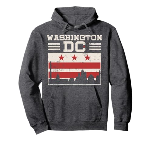 Fun Washington DC Com-ic Style Gift Design Idea Pullover Hoodie