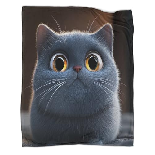 Couverture Ultra Douce Chat Noir Résistante en Peluche - 2