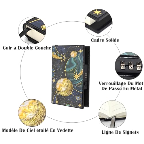 Journal intime adulte code protège vos idées secrètes de travail - 4