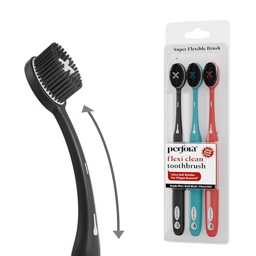 Perfora Flexi Toothbrush For Kids & Adults | With Charcoal Infuse...