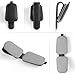 SINGARO Sunglasses Holder for Car, Leather Magnetic Buckle Sun Visor Sunglass Clip, Ticket Card Storage Glasses Clip, Car Interior Accessories for Men and Women（Black-Gray）