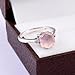 925 Sterling Silver Ring For Womens Rose Quartz Simulated Diamond Ring Sterling Silver Handmade Ring Hexagon Gemstone Ring