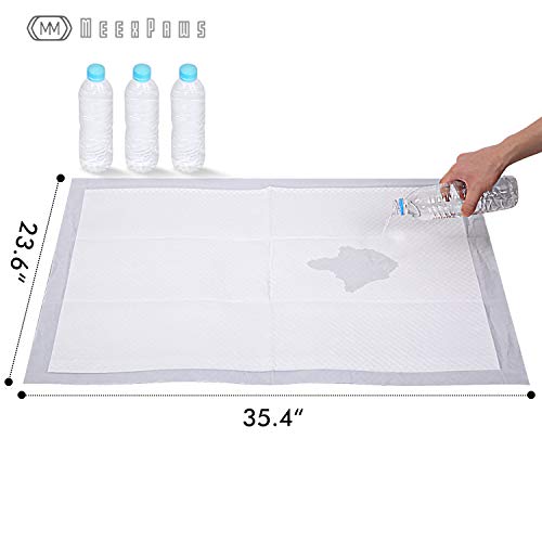 Meexpaws Dog Grass Pee Pads For Dogs With Tray | Extra Large 45×34 In | 2× Dog Artificial Grass Pads Replacement| Rapid Drainage | 2 Training Pads | Indoor Dog Litter Box #TOP6