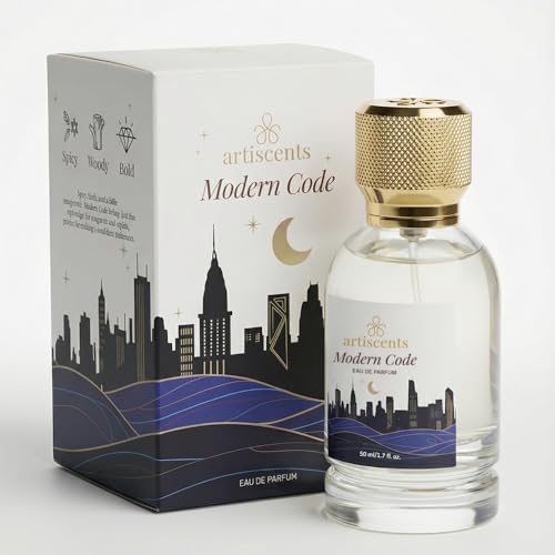 Image of Modern Code Perfume for Man Bold Spicy Woody Clean Vegan Eau de Parfum Perfume for Men Long Lasting Hypoallergenic Ethical Conscious Fragrance