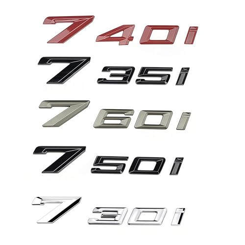 1 �Ԃ̃g�����N���f���ԍ��������S�G���u�����X�e�b�J�[ 7 �V���[�Y 730i 735i 740i 750i 760i G70 2023 2024 2025 �o�b�W�f�J�[��(Grey,745i)