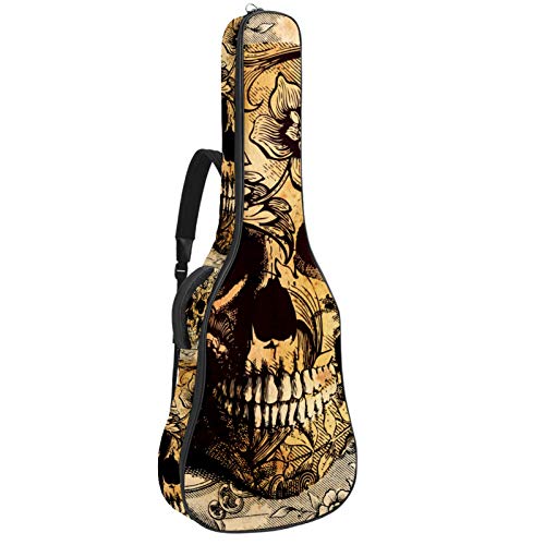 Housse de transport imperméable pour guitare électrique, basse acoustique et classique, fermeture éclair, motif tête de… - Les Beatles, Paul McCartney, John Lennon, RIngo Starr, George Harrison Housse de transport imperméable pour guitare électrique, basse acoustique et classique, fermeture éclair, motif tête de…