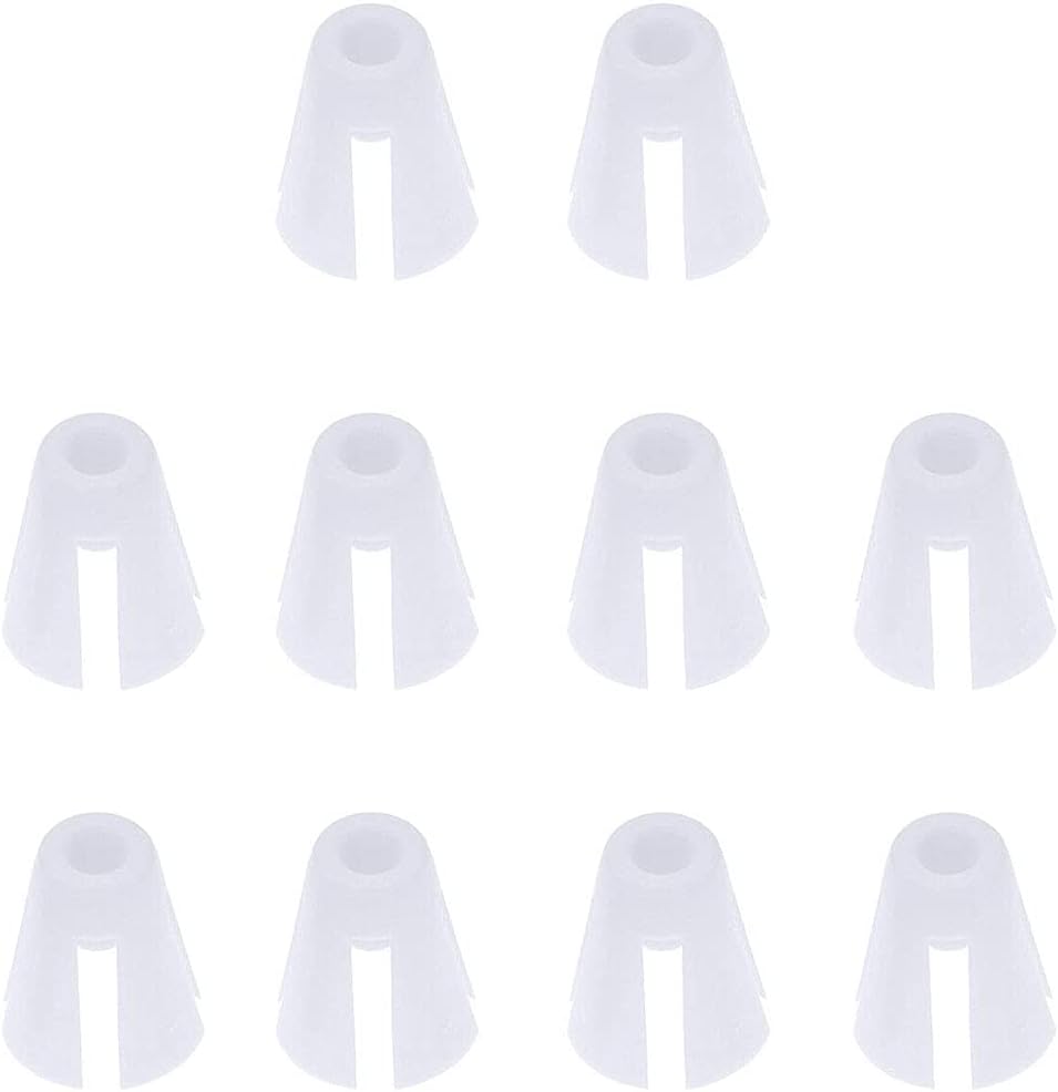 10 Pieces Coil Claw Plastic Coil Claw Thread Spool Cone Holder Sewing Tool Accessories, White