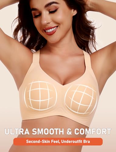 Image of Gailife Womens Wireless Push Up Bras for Women No Underwire Seamless Full Coverage Supportive T Shirt Everyday Bras