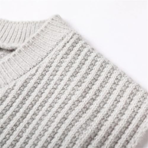 Dcvmvmn Mens Knit Jumper Solid Casual Basic Sweater Sleeveless For Autumn Winter V Neck Pullover2