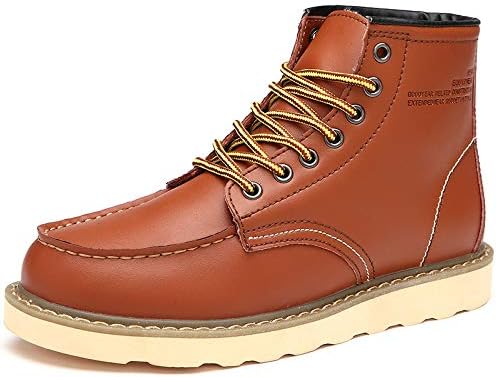Breathable Non-Slip High Top Men's Fleece Work Boots - Great for Winter Outdoor Activities