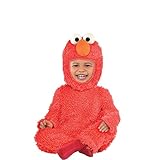 Suit Yourself Sesame Street Elmo Costume for Babies, Size 12-24 Months, Includes a Soft Jumpsuit, Hand Covers, and Hood