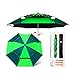 SHXF Sombrilla de Playa Grande Antiviento, Paraguas portátil para Exteriores, Ventilado, Lluvia, inclinación, con Ancla de Arena, para Camping, Parque, Pesca (Verde)