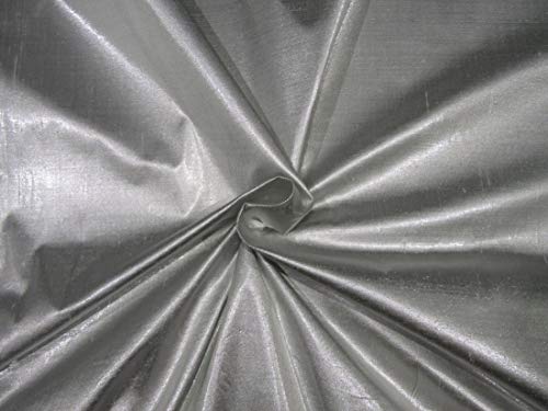 Silk Dupion DUP300 Argent métallisé tissu rigide pour volumes et drapés