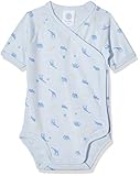  Sanetta Baby-Jungen Wrapover 1/2 Allover Formender Body, Blau (Light Blue 50137), 50