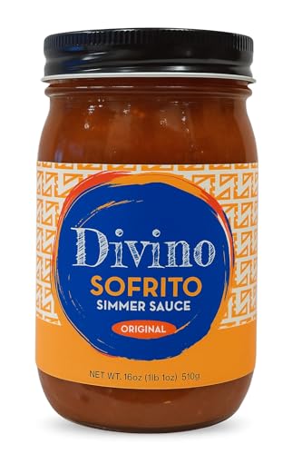 Divino Foods Sofrito Simmer Sauce - Ready to eat Latin & Carribean Flavored Tomato Base Cooking