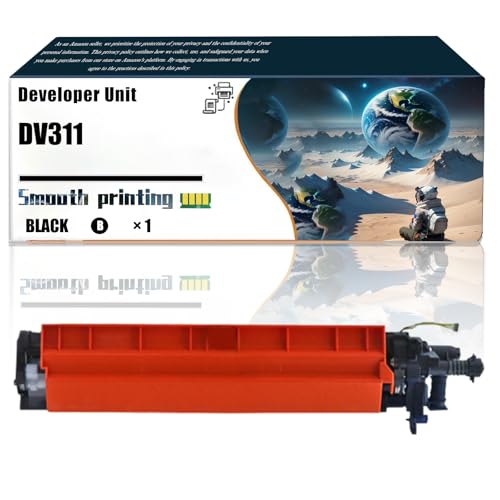 LSSF Replacement Parts Developer Unit DV311 Compatible with Konica Minolta bizhub C220 bizhub C280 bizhub C360 Printers, Contains Chip and Clear Printing (Black)