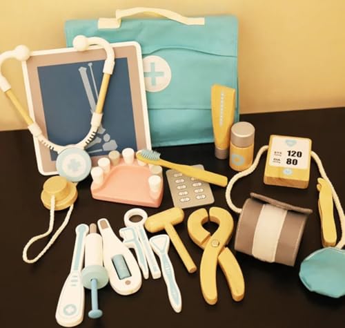 Image of Doctor On Call Play Set - 19-Piece Medical Kit for Kids with Realistic Instruments | Ideal for Ages 3+ | Encourages Imaginative Play & Learning | Complete Doctor Kit for Boys & Girls, Dr kit
