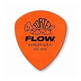 Dunlop Tortex Flow - Juego de 2 púas de guitarra (0.60 mm, 24 unidades)