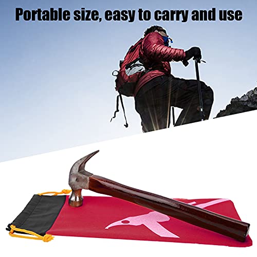 Alomejor Tent Peg Bag Camping Portable Tent Stakes Bag Hammer Nail Pouch For Hiking Camping Tent Hammers And Other Accessoris (Red) #TOP6