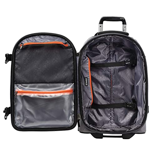 Image of Travelpro Unisex-Adult Bold Softside Expandable Rollaboard Upright Luggage (Grey /Black, 2-Piece Set (22 /28))