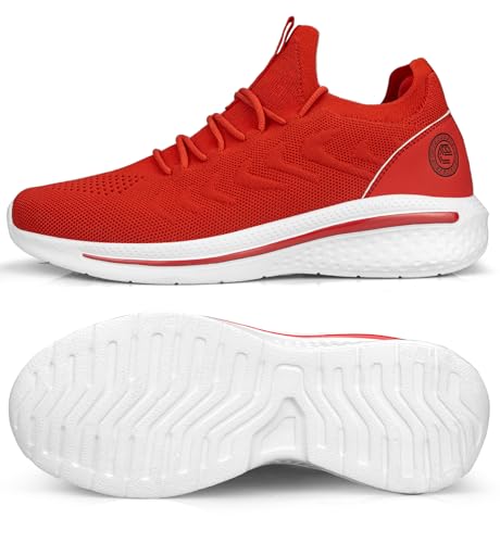 Image of Pujcs Mens Tennis Shoes Slip on Sneakers Ligthtweight Wlking Running Shoes for Work Gym Workout Sports Atheletic
