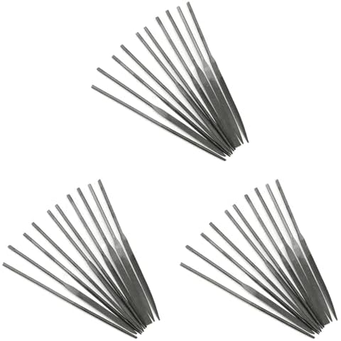 Wuden 30Pcs Small Needle Files Set 140mm Jewelry Tools Beading Hobby Crafts Carving Repair Cutting Tool Cover