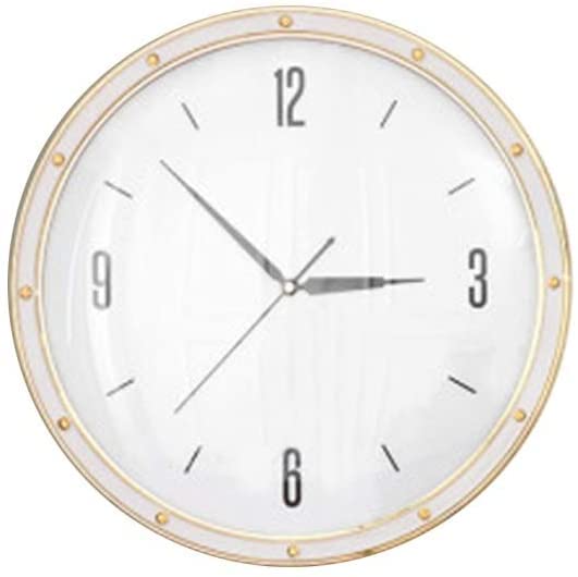 Horloge murale décorative grand format en métal pour habiller le salon