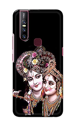 Image of PRINTFIDAA� Printed Hard Back Cover Case for Vivo V15 Back Cover (Radha Krishna) -2808