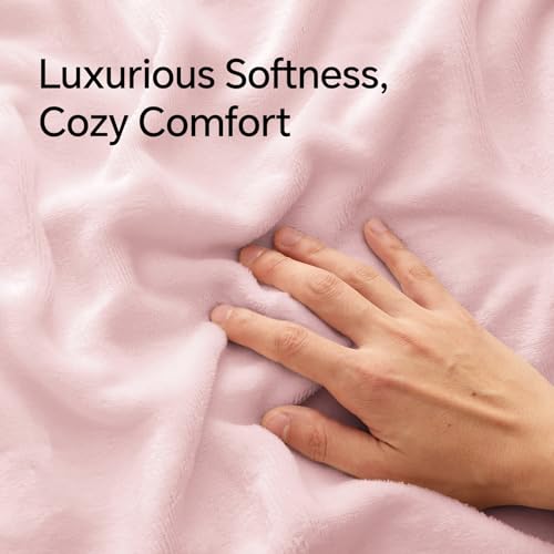 Image of BEDELITE Flannel Pillowcases Standard Set of 2, Pink, 20x26 Inches