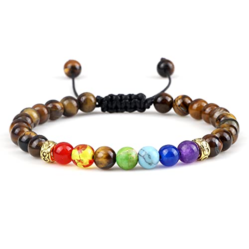 Bracelet en pierre de lave contre le stress et pour l'ancrage spirituel