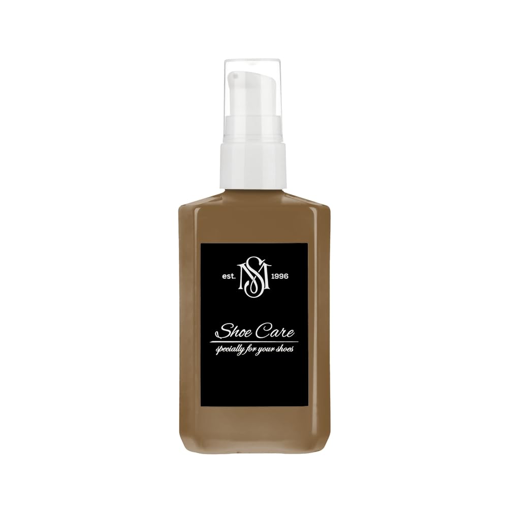 Bálsamo de cuero - NCS S 6020-Y20R marrón oscuro - Acondicionador suavizante para zapatos y revitalizador de color para artículos de cuero suaves - 100.5 ml