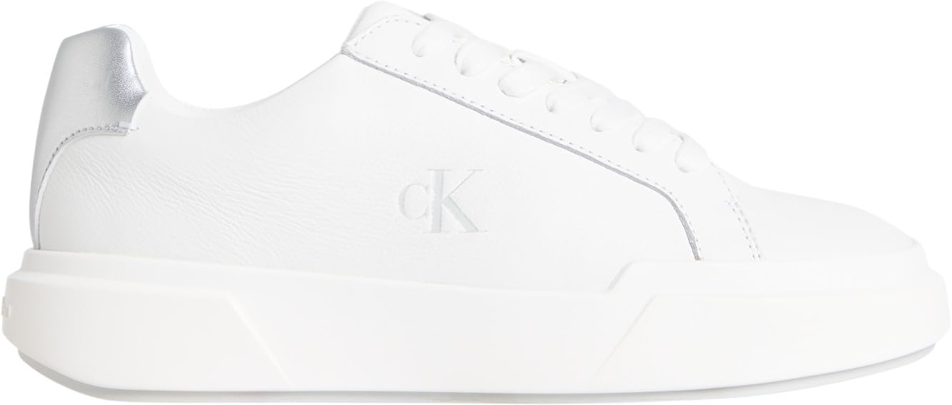 Calvin Klein Chunky Cupsole Laceup LTH Met Yw0yw01948, Parte Superior Baja Mujer