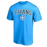 Fanatics Men's Light Blue Tennessee Titans Big & Tall Arch Over Logo T-Shirt