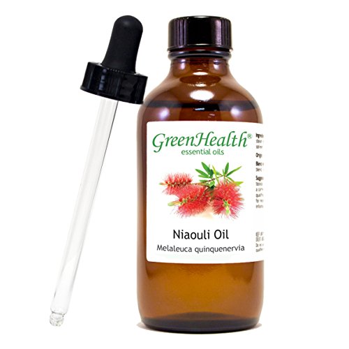 GreenHealth Niaouli Essential Oil  4 fl oz (118 ml) Glass Bottle w/Glass Dropper  100% Pure