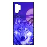 Coque Loup pour Galaxy Note 10+ Plus en Silicone Alpha 4G Pas Cher de Protection predateur Nuit louve Animaux Bleu Ciel Case pour Samsung
