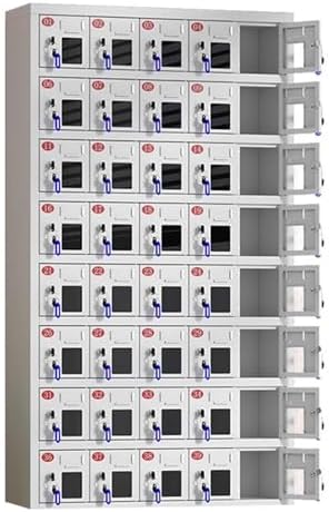 Large Capacity Cell Phone Locker - 30 Slots Mobile Phone Storage Organizer for Classrooms, Offices & Homes with Independent Keys & Locks for Secure Cubbies.