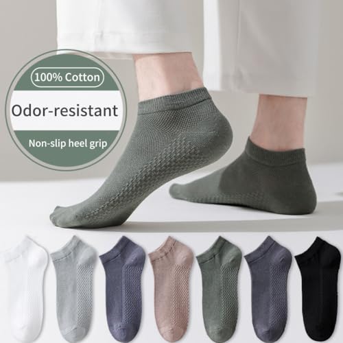 No Show Socks Men, Ankle Socks 7-Pack ， Breathable & Moisture-Wicking,One Size Fits Most (US 7-12), Ultra Soft Lightweight for Daily Wear, Gym, Running, Work2