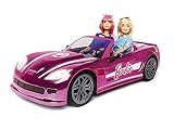 Vollständige Fernbedienung – Die Fernbedienung unseres Barbies hat eine Frequenz von 2,4 GHz für eine störungsfreie Verwendung; der Controller ist mit einem Rad für mehr Kontrolle und Spaß; das ferngesteuerte Auto des Kindes erreicht eine Geschwindigkeit von bis zu 8 km/h.